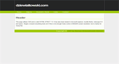 Desktop Screenshot of dziewialtowski.com