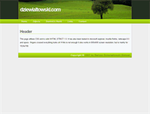 Tablet Screenshot of dziewialtowski.com